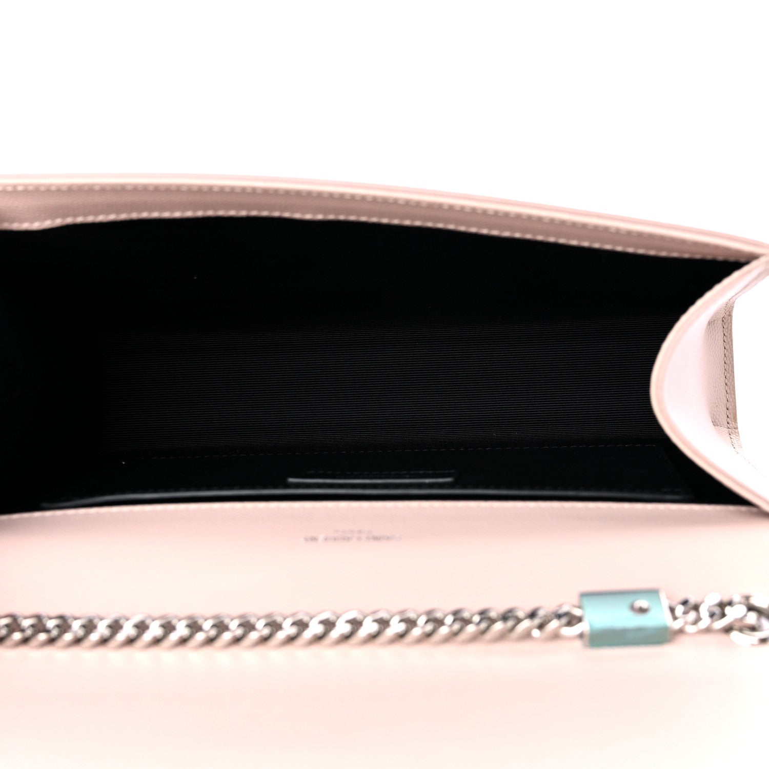 Saint Laurent Grain De Poudre Medium Monogram Kate Satchel Marble Pink 5 of 9