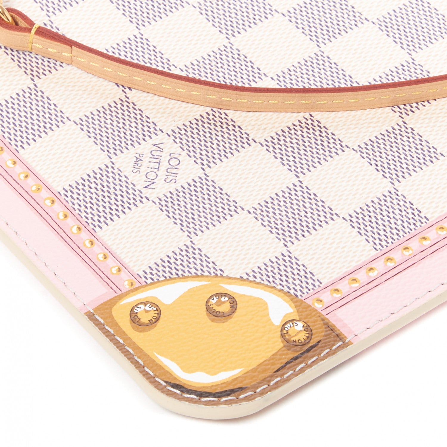 Louis Vuitton Damier Azur Summer Trunks MM GM Pochette 6 of 8