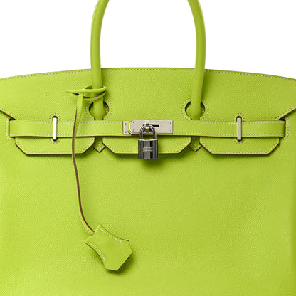 Hermes Epsom Candy Birkin 35 Kiwi Lichen 8 of 15
