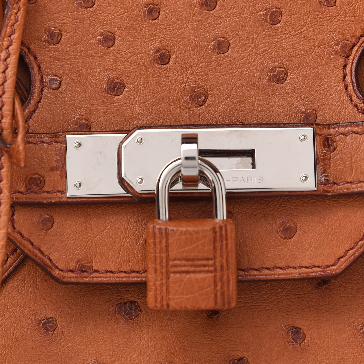 Hermes Ostrich Birkin 35 Gold 8 of 12