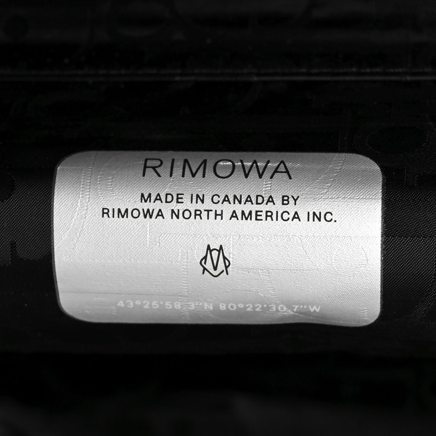X RIMOWA Aluminum Gradient Original Cabin Luggage Black