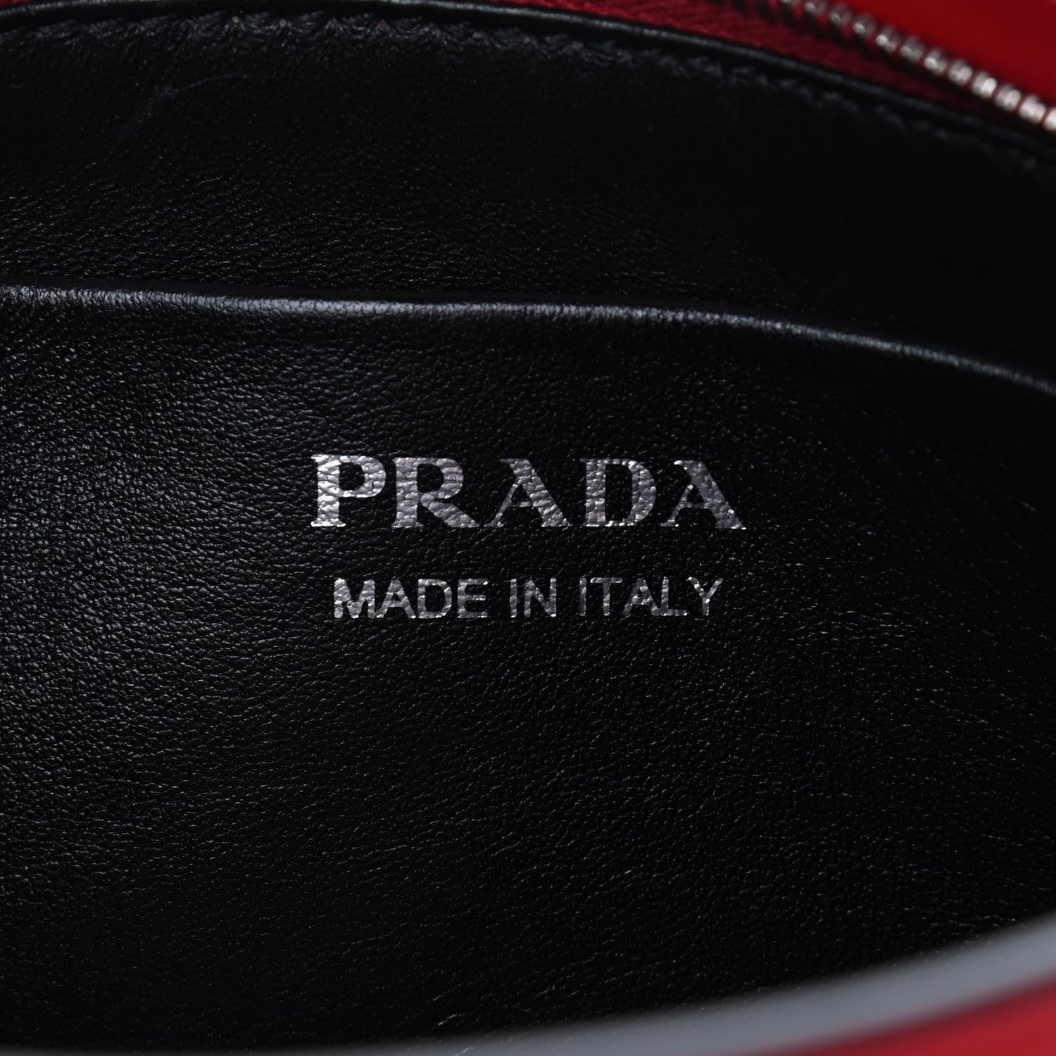 Prada City Calfskin Sidonie Crossbody Bag Rosso Black 6 of 9