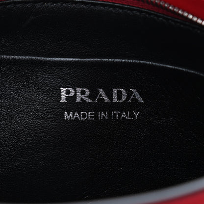 Prada City Calfskin Sidonie Crossbody Bag Rosso Black 6 of 9
