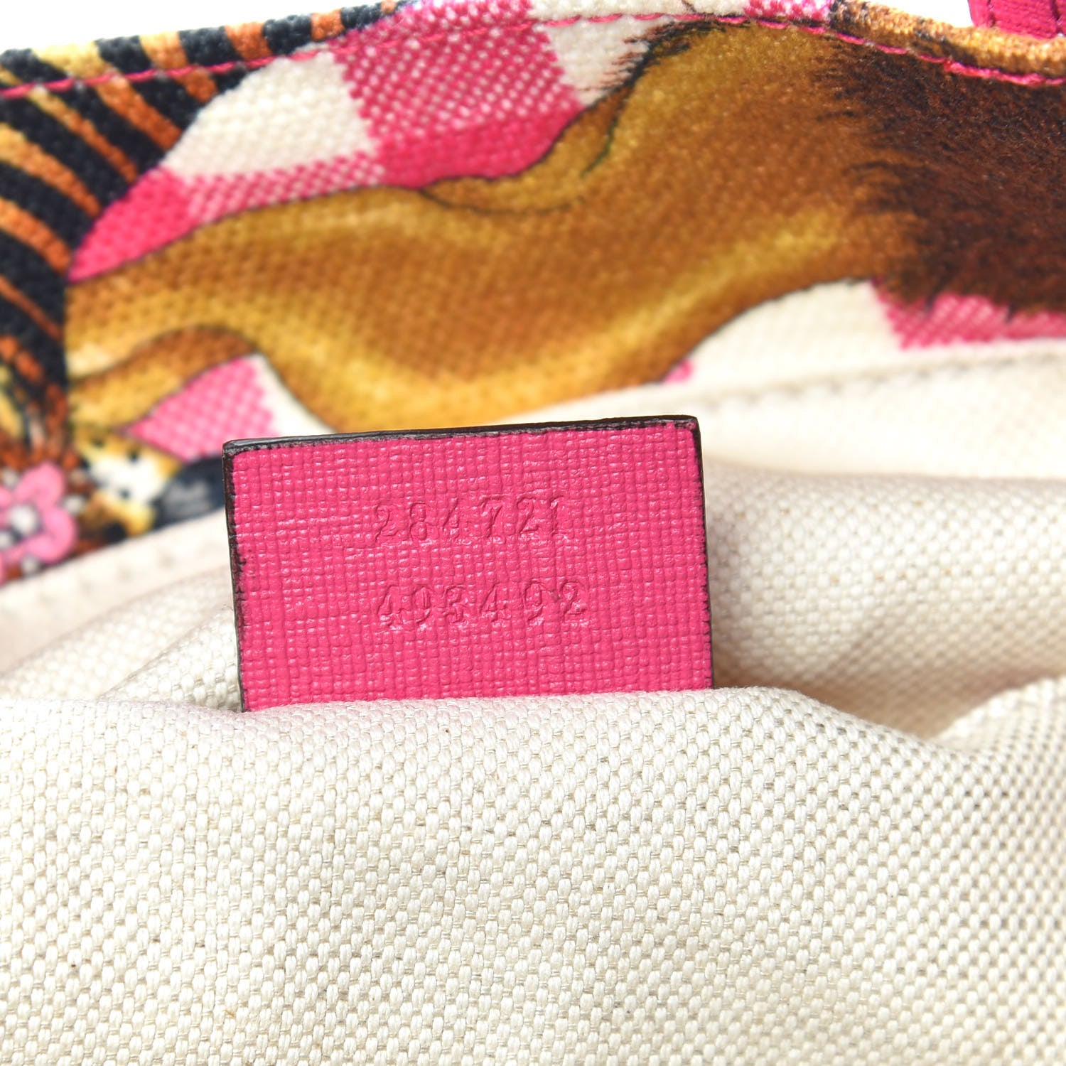 Gucci Canvas Kids Tiger Print Tote Multicolor 9 of 10