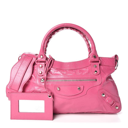 Balenciaga Agneau Classic Silver Hardware First Cyclamen Fucsia 1 of 9