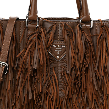 Prada Nappa Fringe Shopping Tote Noce 9 of 16