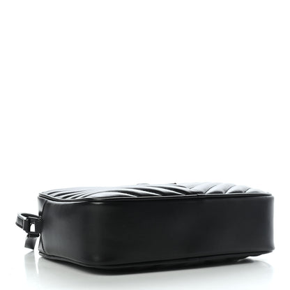 Saint Laurent Calfskin Matelasse Monogram Lou Camera Bag Black 3 of 8