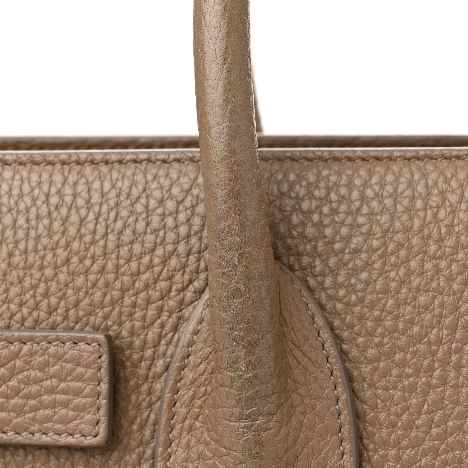 Saint Laurent Grained Calfskin Small Sac De Jour Taupe 17 of 22