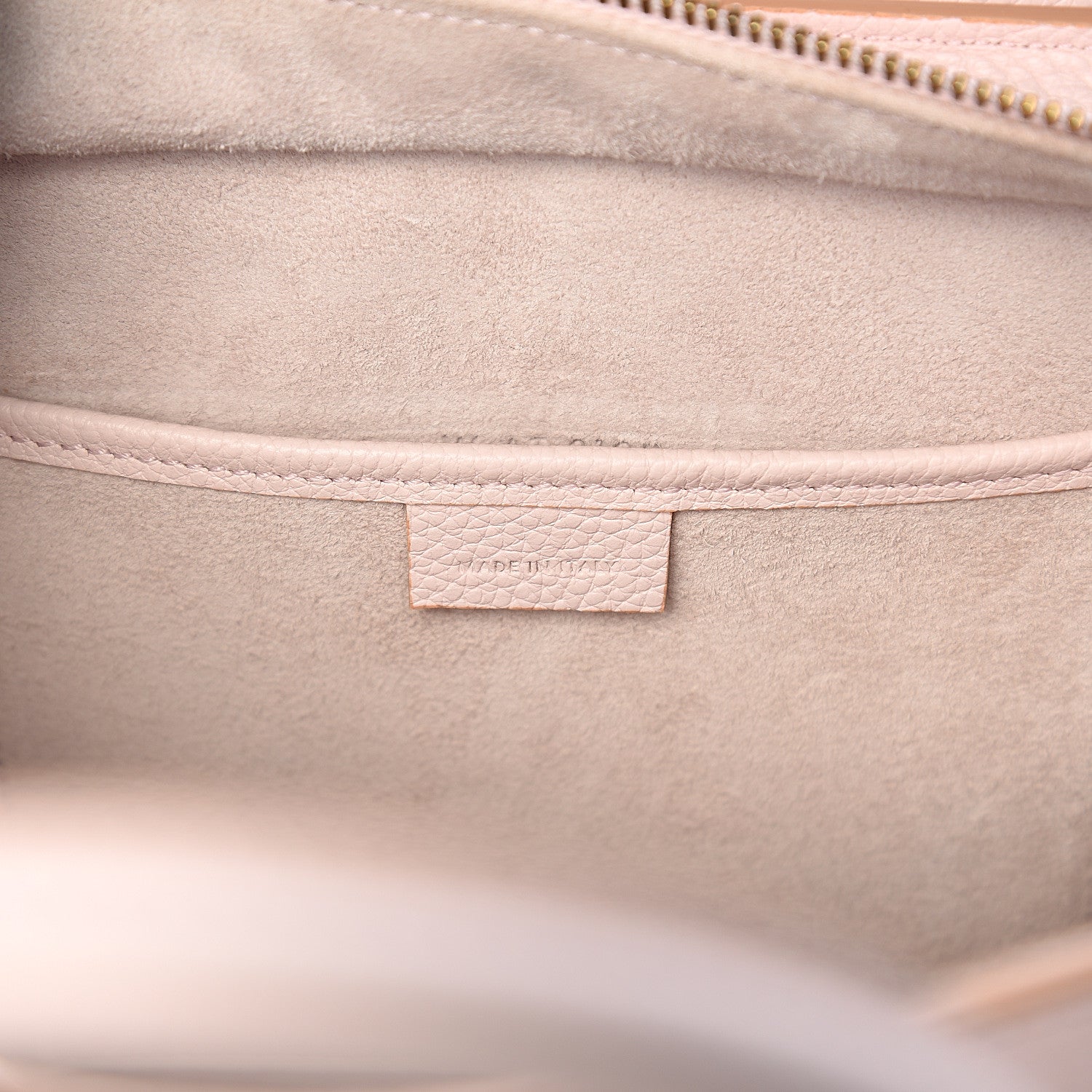 Celine Drummed Calfskin Nano Luggage Pale Pink 5 of 9
