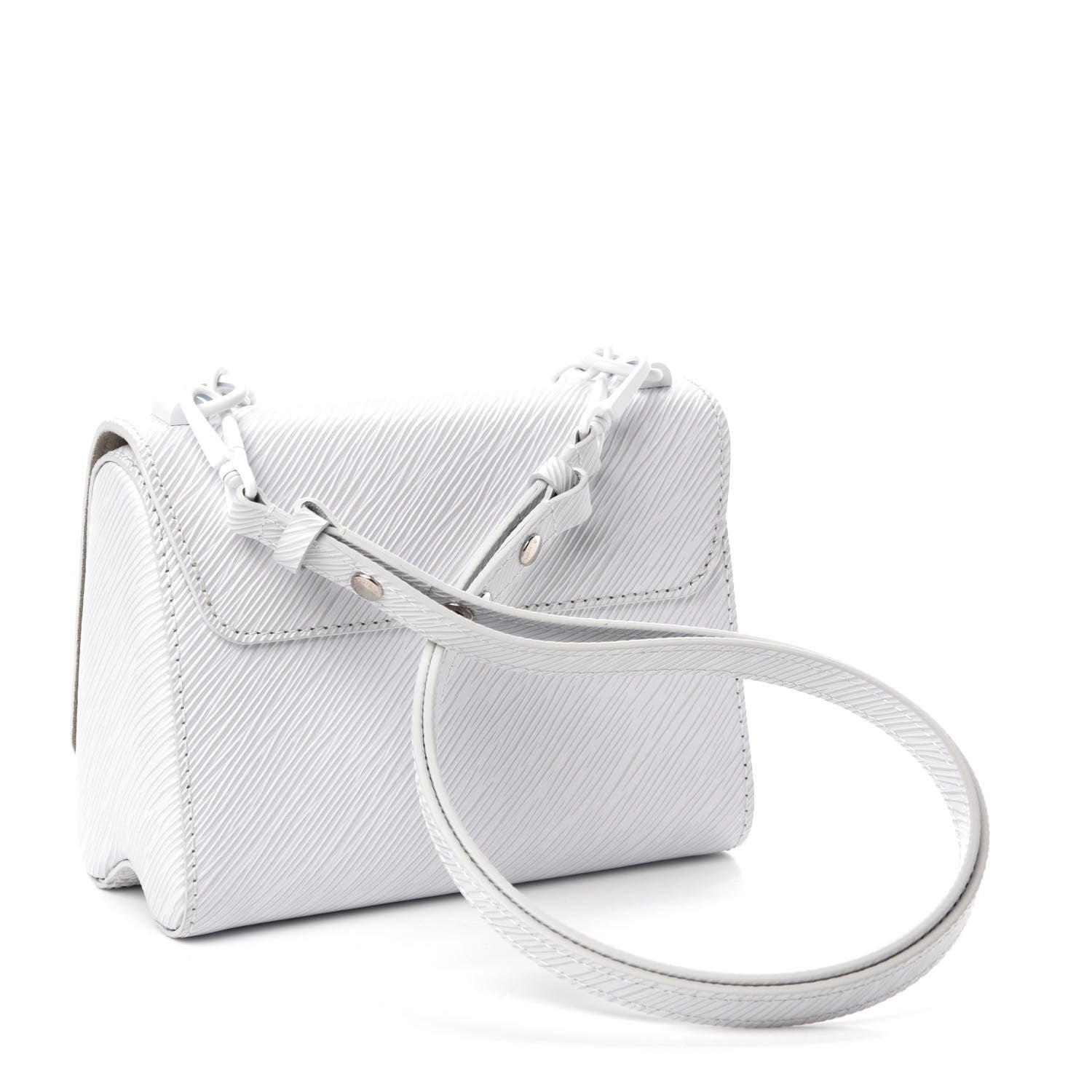 Louis Vuitton Epi Twist Shoulder Bag PM White 3 of 9