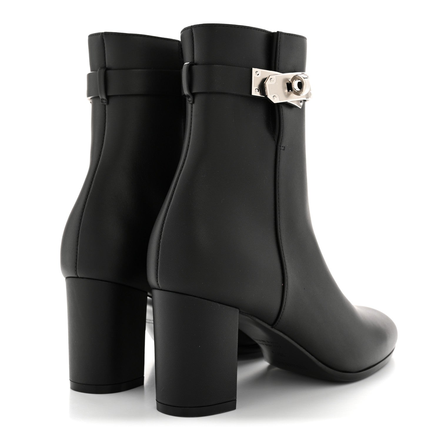 Hermes Calfskin Saint Germain Ankle Boots 35.5 Black 5 of 10
