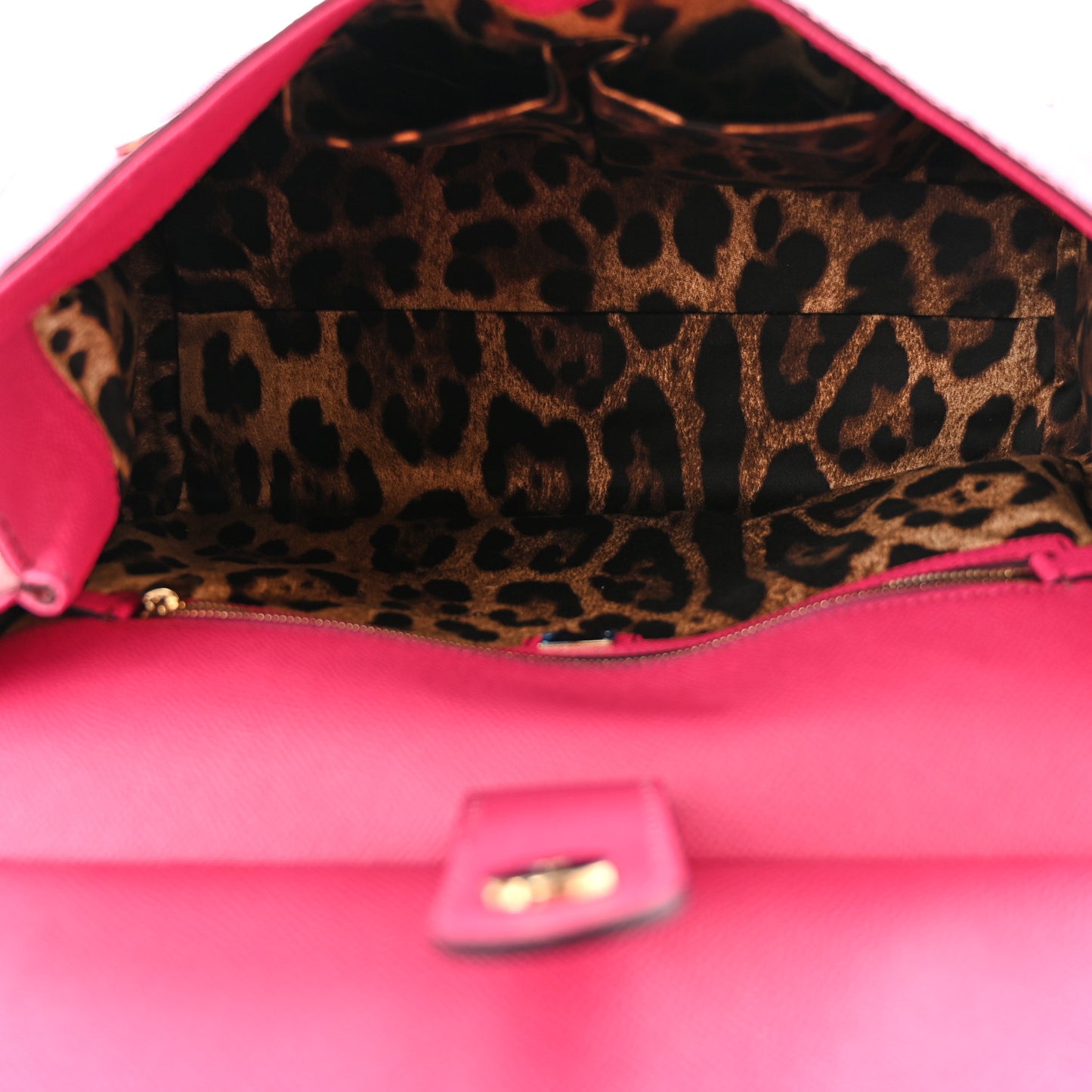 Dauphine Large Bi-Color Miss Sicily Satchel Fuchsia Red