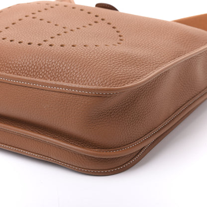 Hermes Taurillon Clemence Evelyne III PM Gold 8 of 9