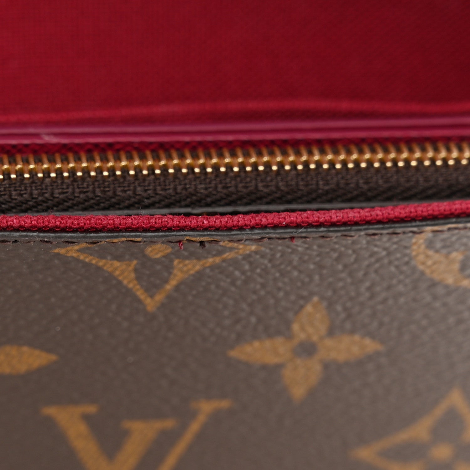 Louis Vuitton Monogram Pochette Felicie Chain Wallet Fuchsia 11 of 12