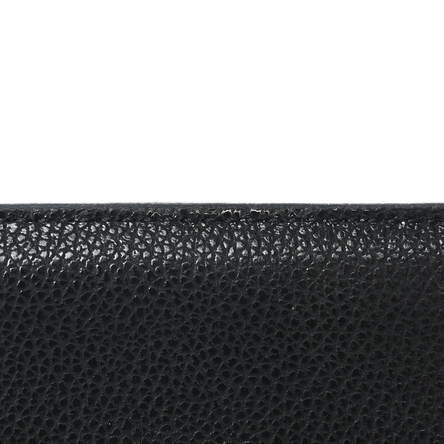 Calfskin Crystal Cheri Compact Wallet Black