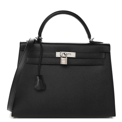 Hermes Epsom Kelly Sellier 32 Black 1 of 11