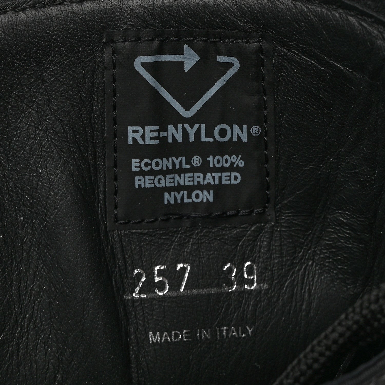Prada Spazzolato Rois Re-Nylon Metal Triangle Logo Monolith Pouch Pocket 55mm Tall Combat Boots 39 Black 7 of 11