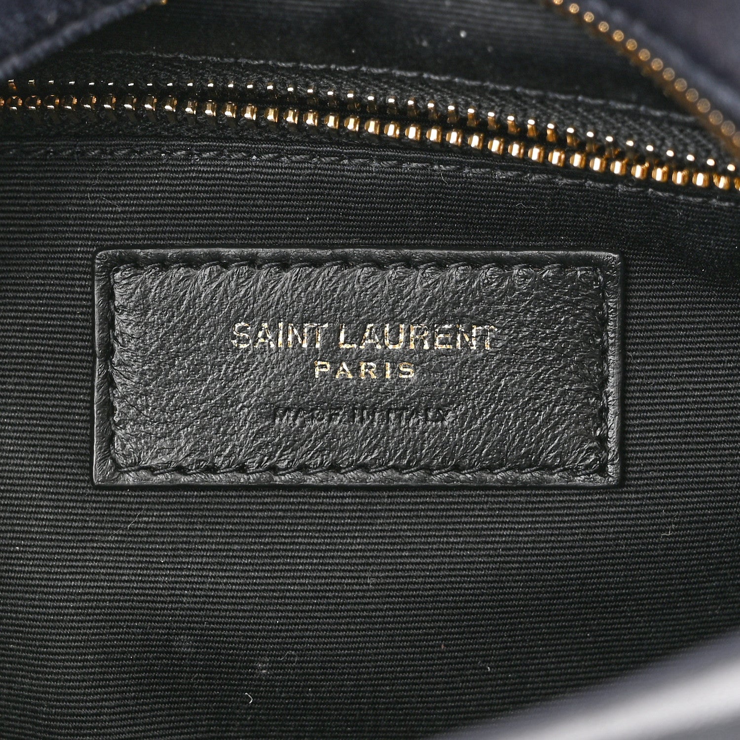 Saint Laurent Lambskin Quilted Victoire Camera Bag Deep Marine 6 of 10