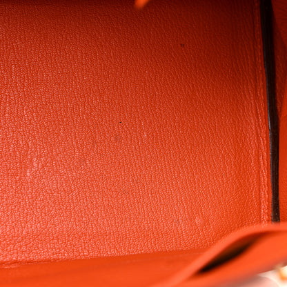 Hermes Ostrich Birkin 35 Orange 15 of 35