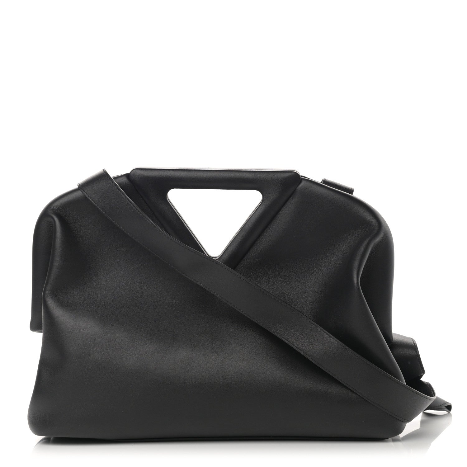 Bottega Veneta Calfskin Large The Point Triangle Bag Black 1 of 10