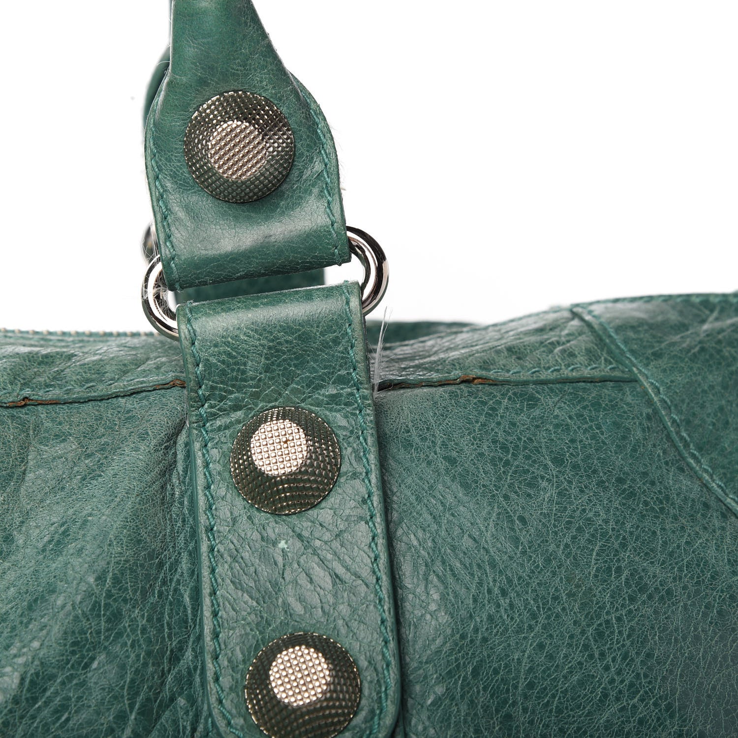 Balenciaga Agneau Giant 21 Silver Hardware Weekender Vert Sauge 14 of 22