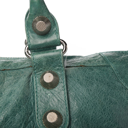 Balenciaga Agneau Giant 21 Silver Hardware Weekender Vert Sauge 14 of 22