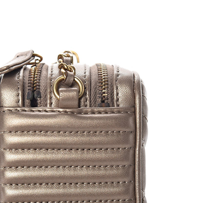 Chanel Metallic Lambskin Mini Coco Boy Camera Case Dark Gold 13 of 16