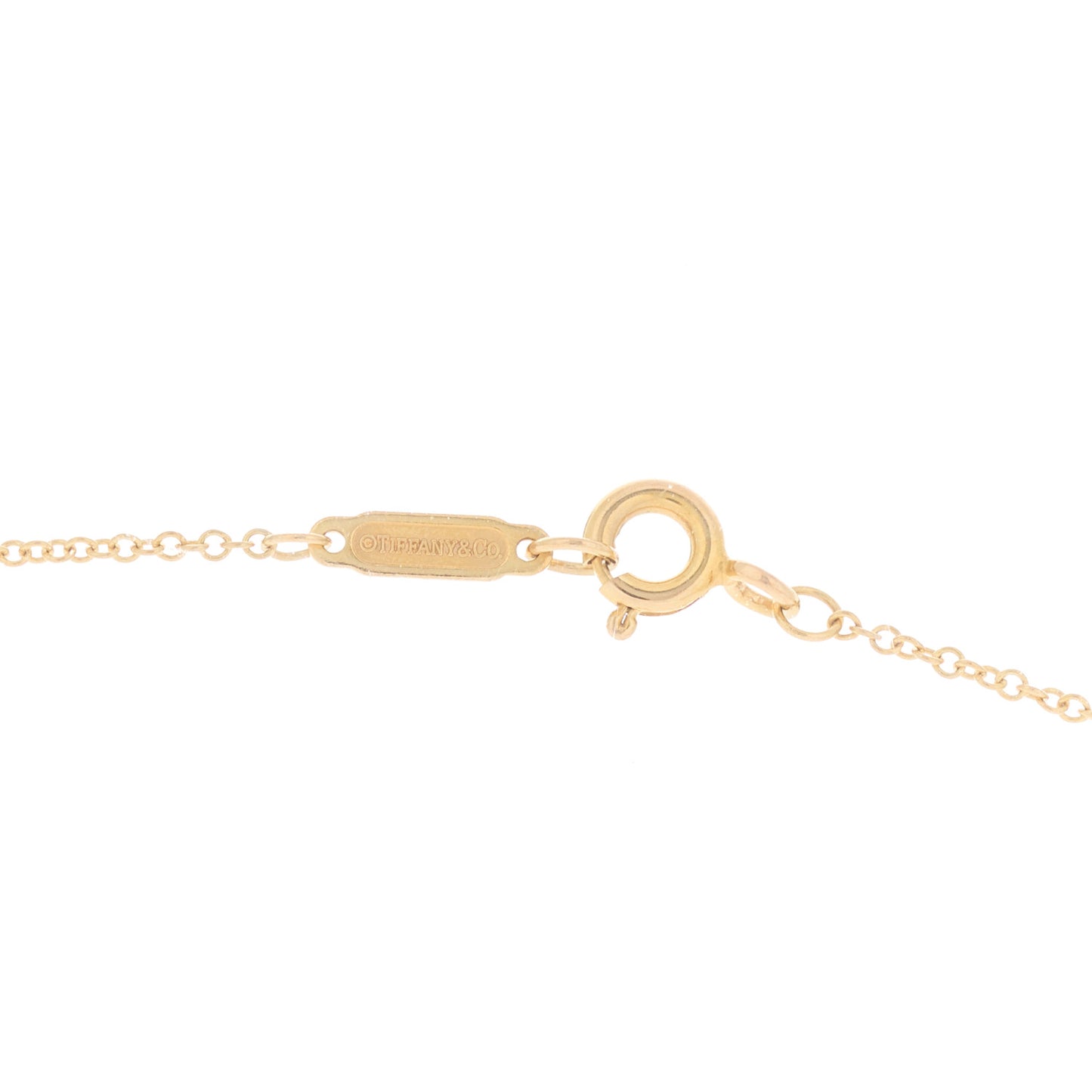 18K Rose Gold Diamond Mini Metro Peace Pendant Necklace