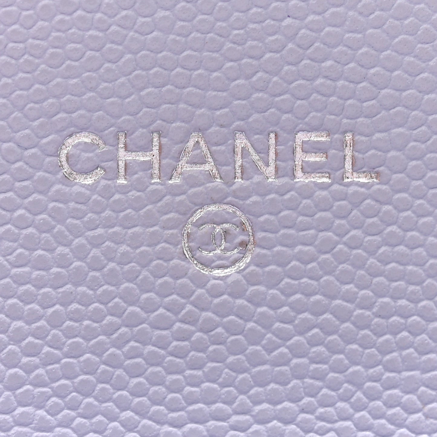 Caviar Quilted Medium Flap Wallet Light Purple