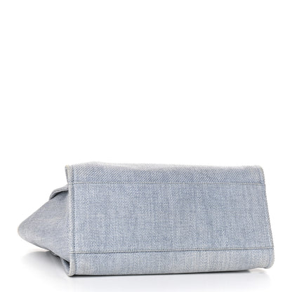 Chanel Canvas Medium Deauville Tote Denim Blue 4 of 10
