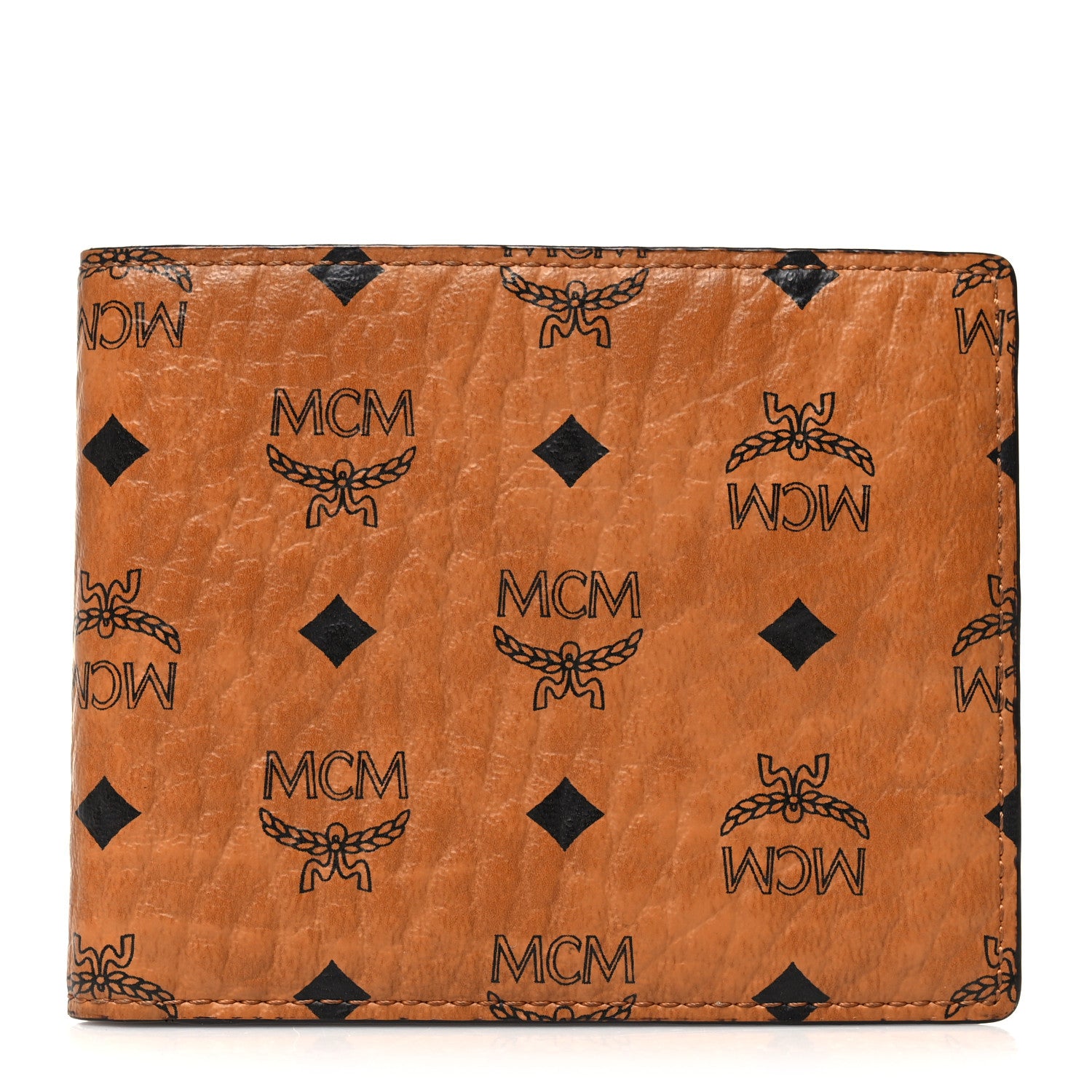 MCM Visetos Small Flap Wallet Cognac 1 of 11