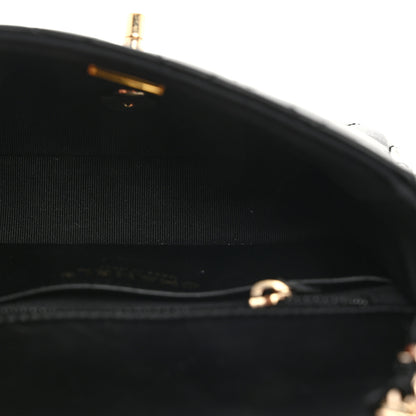 Chanel Lambskin Resin Quilted Mini Heart Square Flap Black 5 of 10