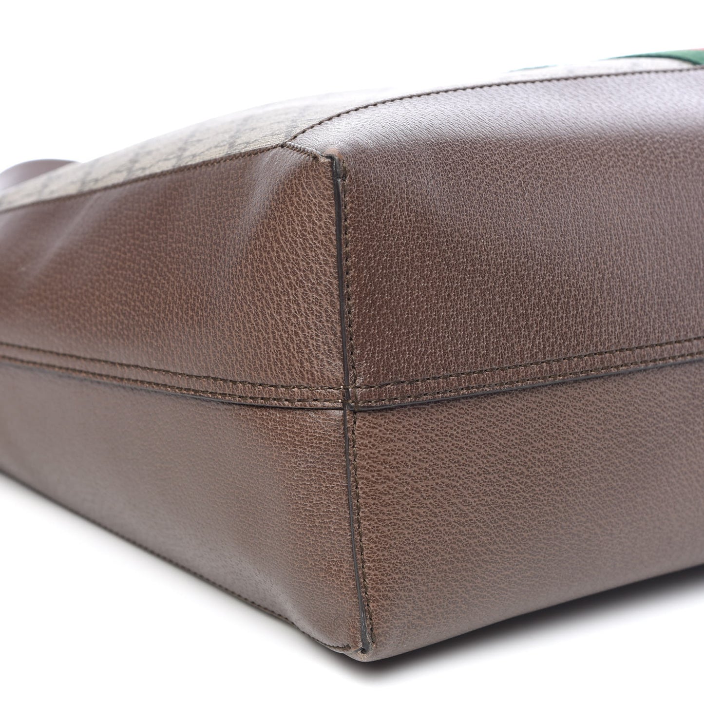 GG Supreme Monogram Web Ophidia Tote Brown