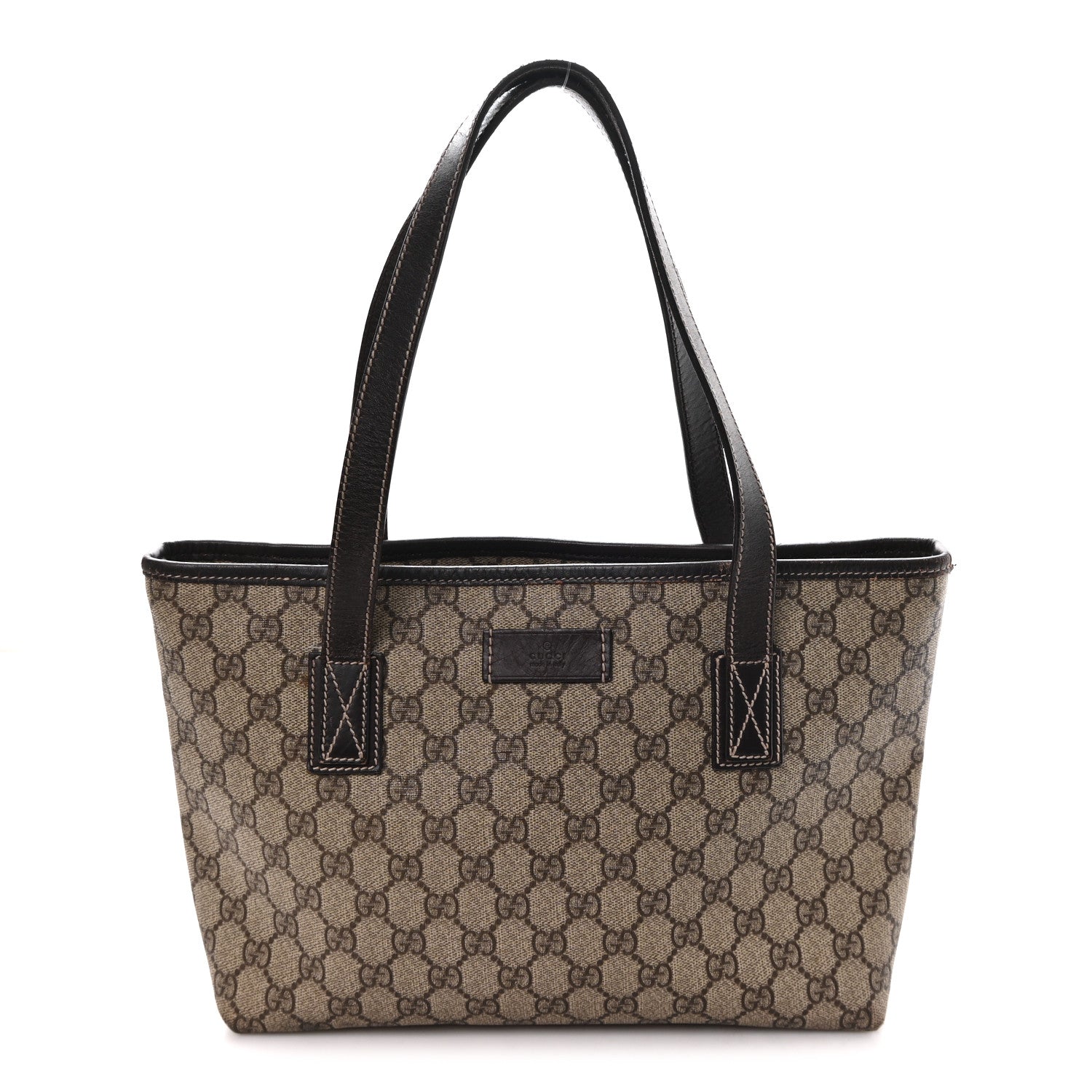 Gucci GG Supreme Monogram Small Joy Tote Dark Brown 1 of 12