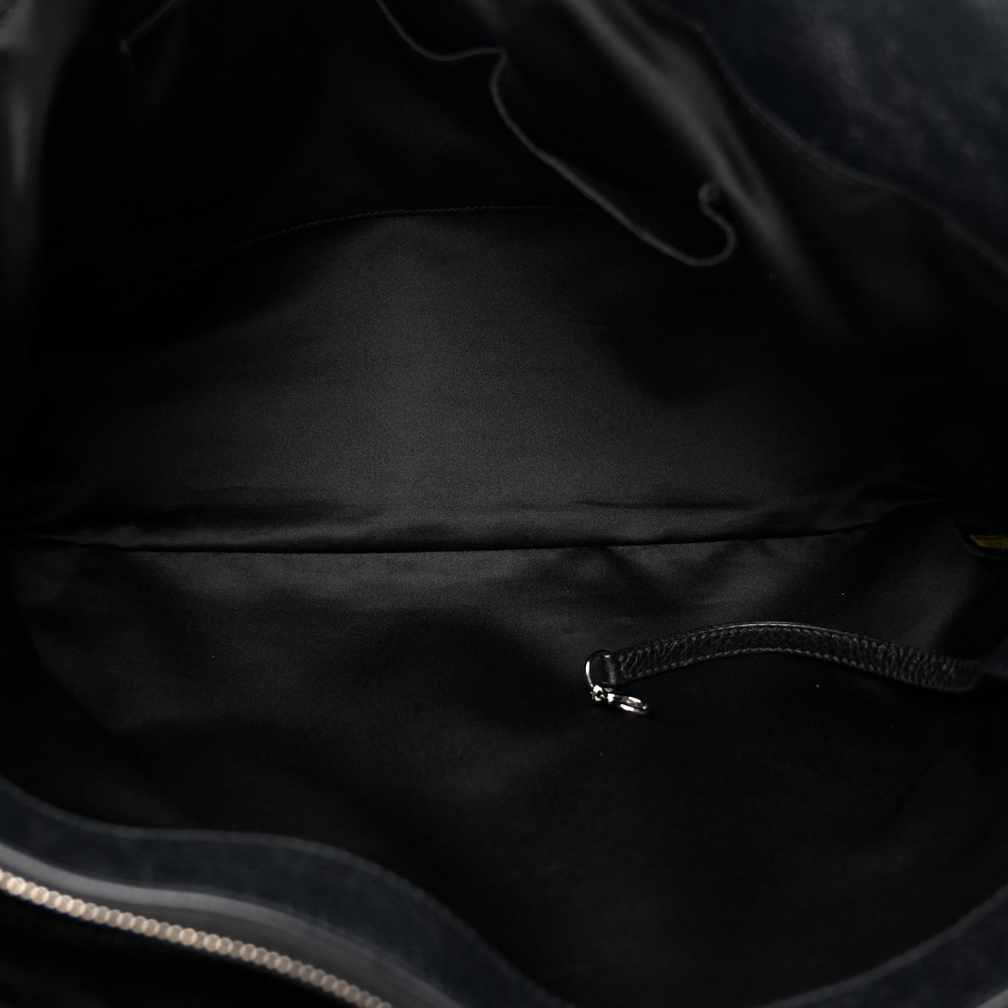Glazed Calfskin Large On The Road Tote Black