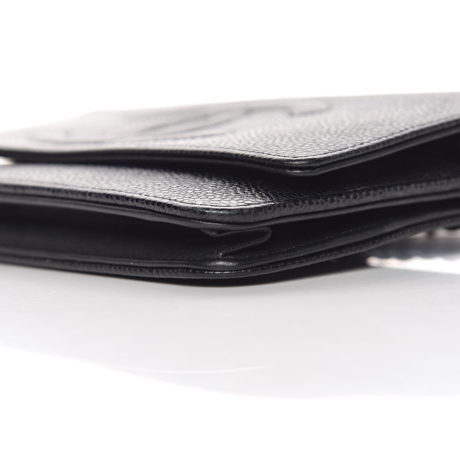 Chanel Caviar Timeless CC Wallet On Chain WOC Black 6 of 16