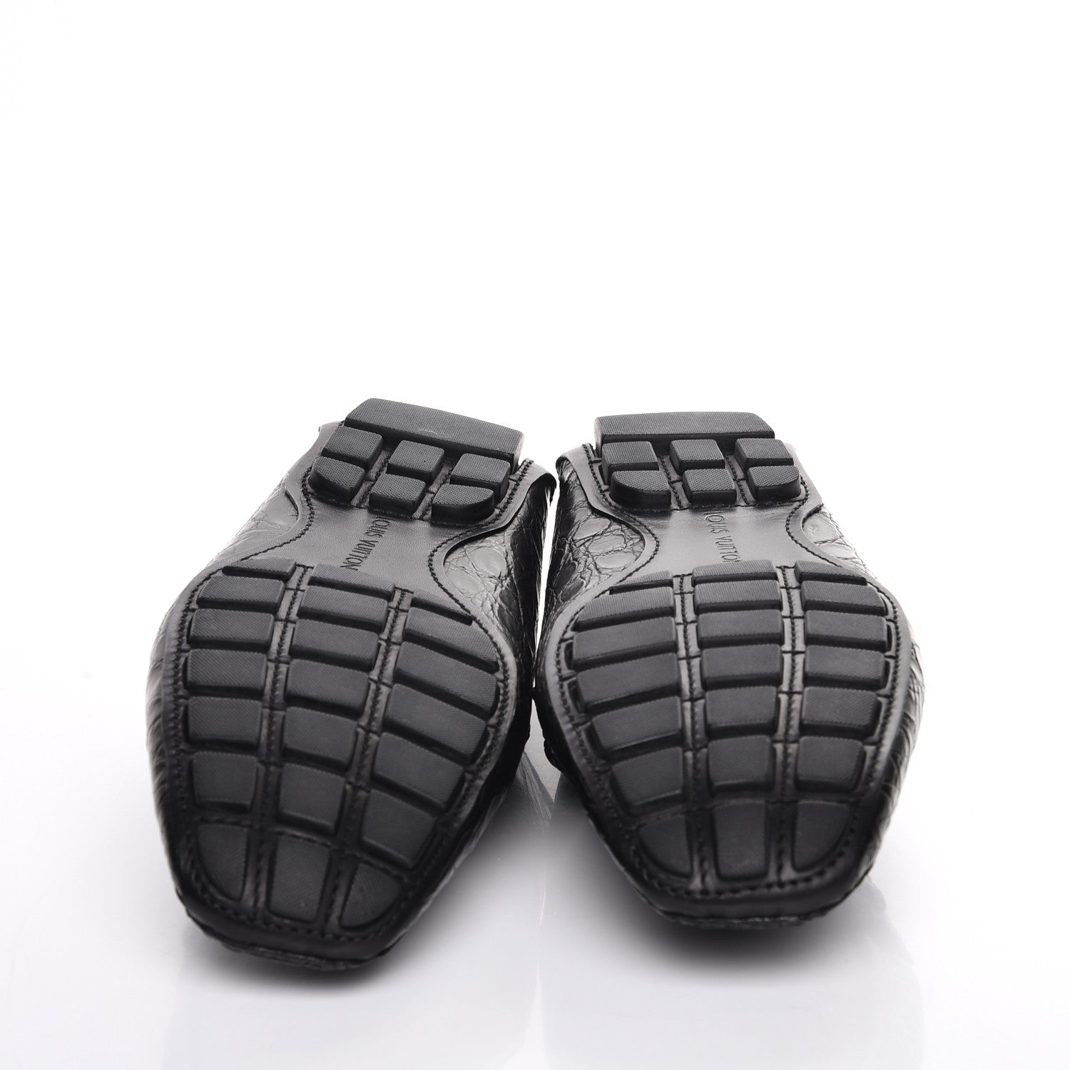 Louis Vuitton Mens Crocodile Monte Carlo Loafers 11 Black 5 of 9
