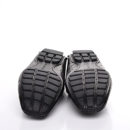 Louis Vuitton Mens Crocodile Monte Carlo Loafers 11 Black 5 of 9