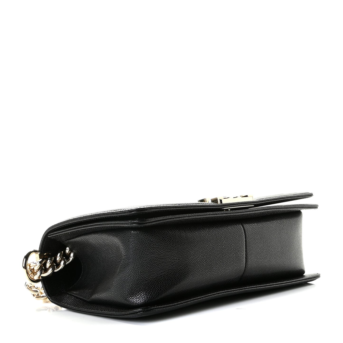 Caviar Quilted Medium Boy Flap Black