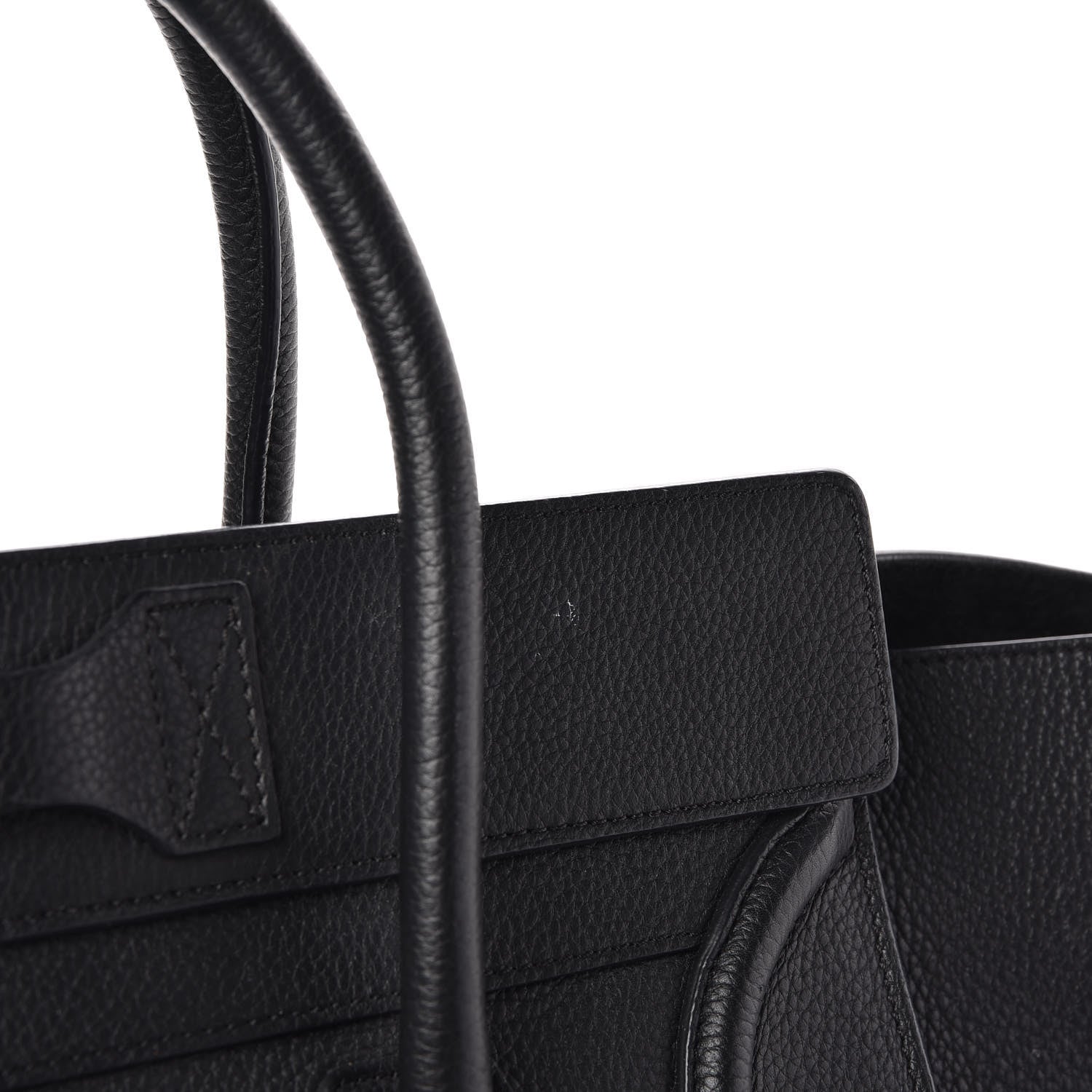 Celine Drummed Calfskin Mini Luggage Black 20 of 20