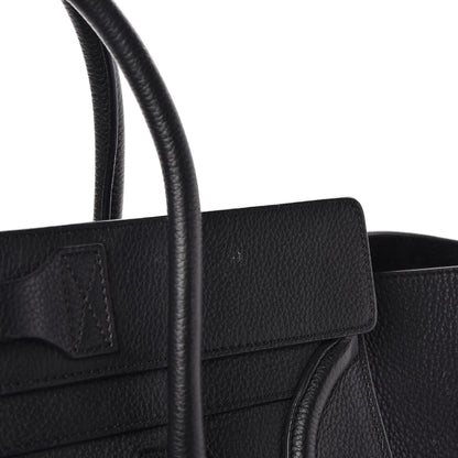 Celine Drummed Calfskin Mini Luggage Black 20 of 20