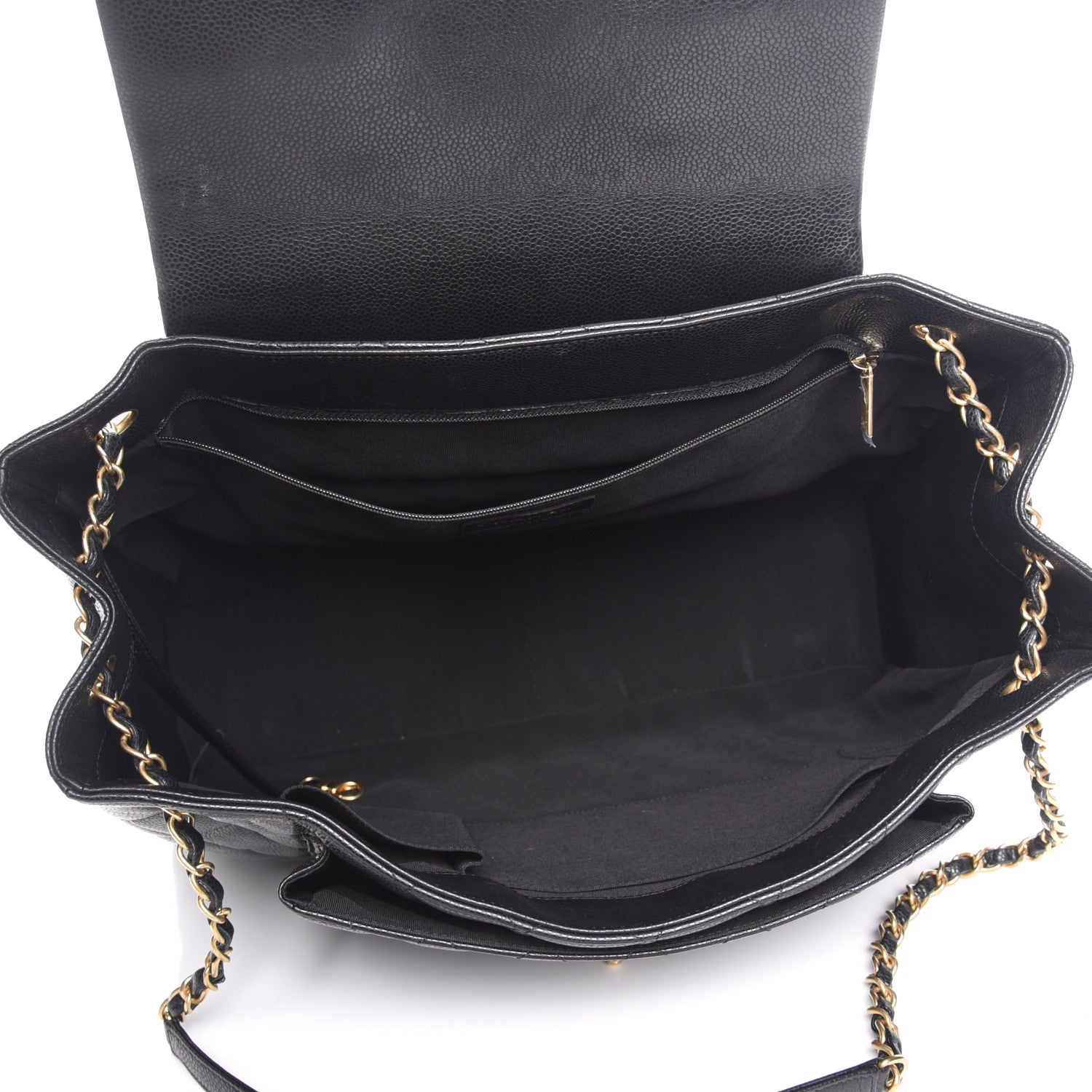 Chanel Caviar Quilted Flap Tote Black 5 of 7