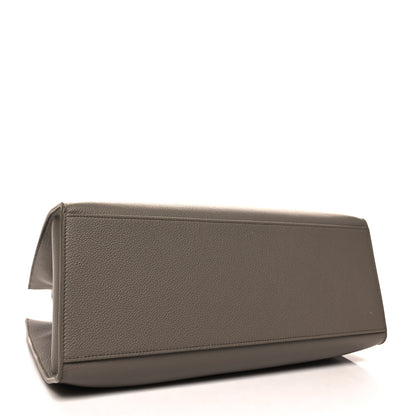 Celine Supple Grained Calfskin Cabas 16 Bag Pebble 4 of 9