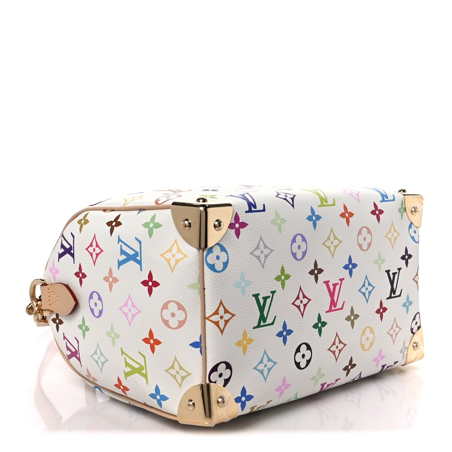 LV X TM Monogram Multicolor Speedy Bandouliere 25 White