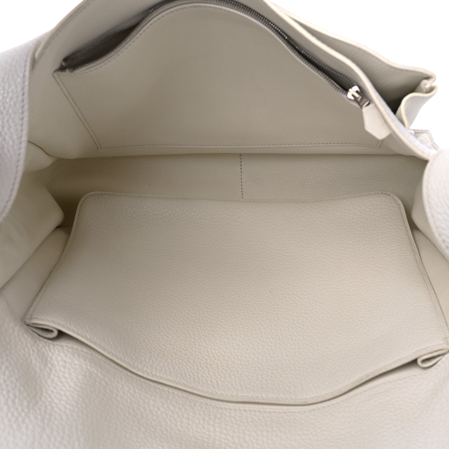 Hermes Taurillon Clemence Steve 35 White 5 of 15