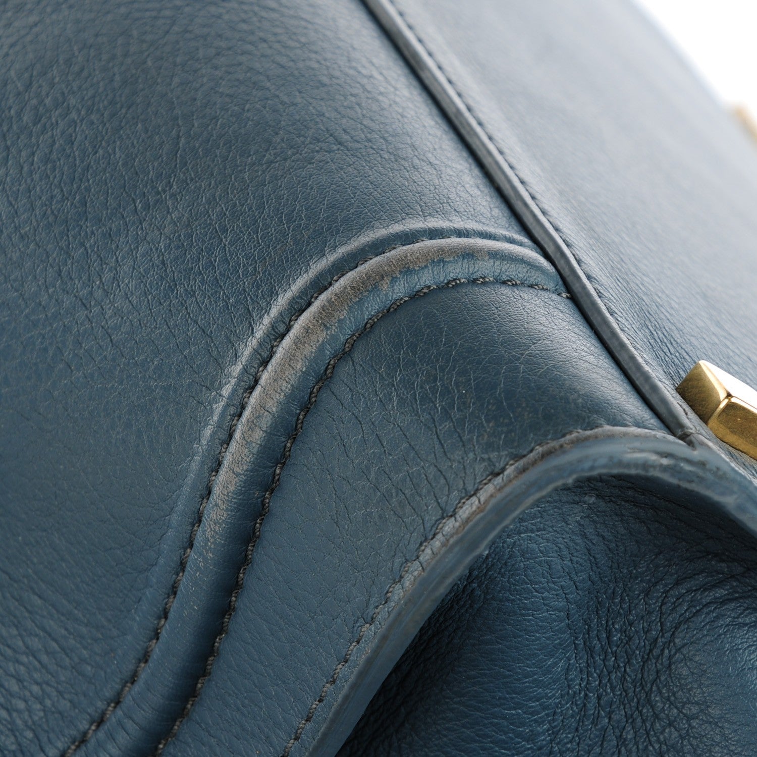Celine Supple Calfskin Medium Phantom Luggage Slate Blue 7 of 10