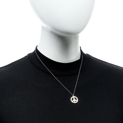 Tiffany Sterling Silver Peace Pendant Necklace 5 of 5