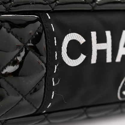 Chanel Patent Quilted Secret Label Medium Flap Black 11 of 11