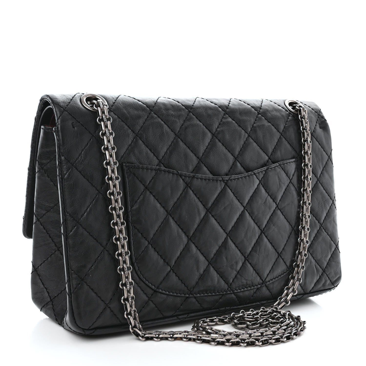 Chanel Aged Calfskin Quilted 2.55 Reissue 226 Flap Black 3 of 13