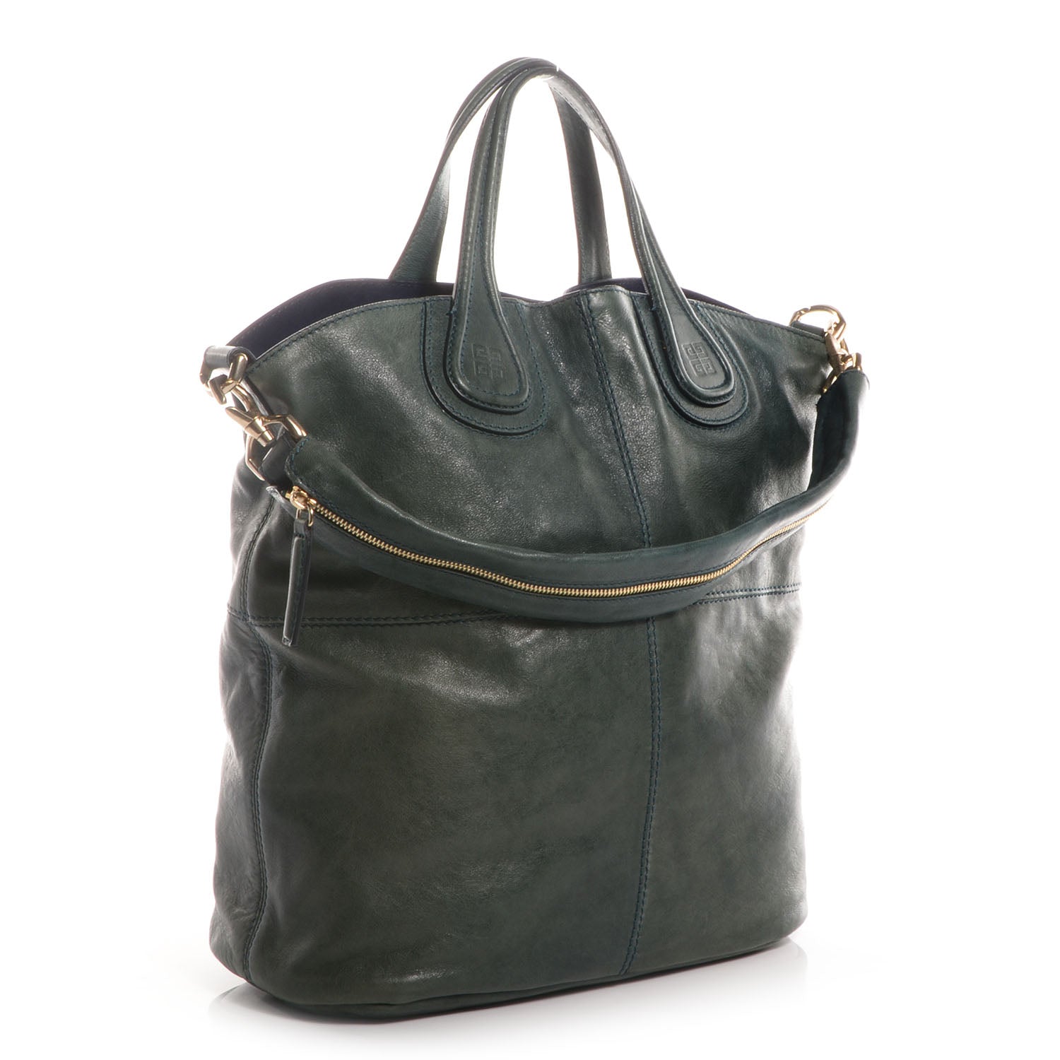 Givenchy Lambskin North South Nightingale Evergreen 3 of 9